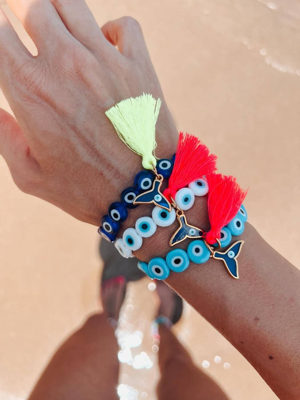 Bracelets multicolores grecs de protection contre le mauvais œil