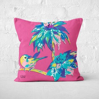 Coussin Flora Spinelle Rouge