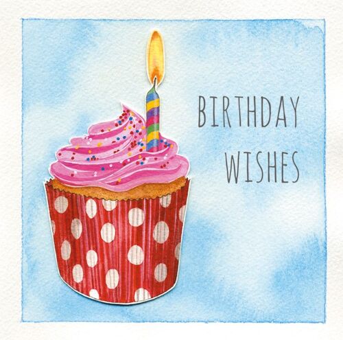 Birthday wishes 10cm mini card