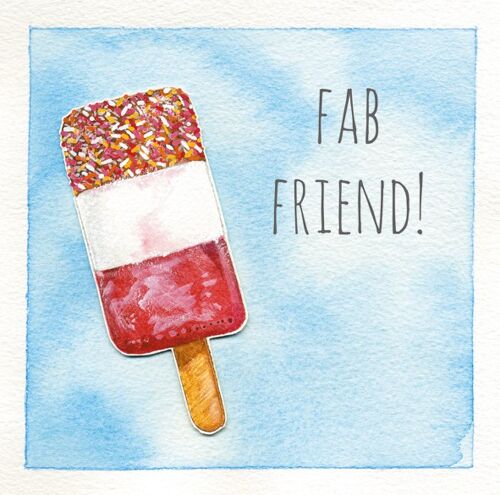 Fab friend 10cm mini card