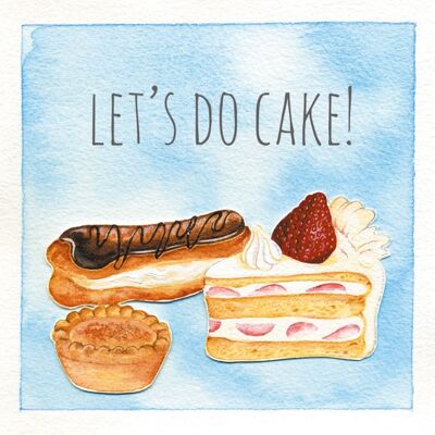 Let's do cake 10cm mini card