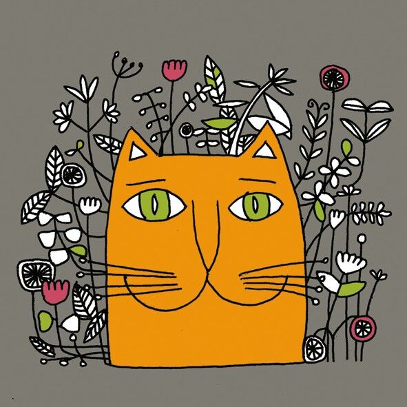 Biglietto mini gatto felice 10 cm