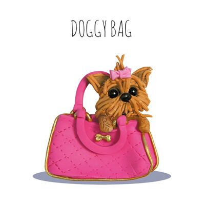 Bolso perrito mini tarjeta 10cm