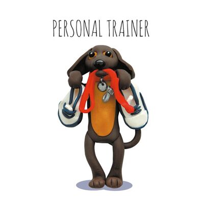 Personal trainer 10cm mini card