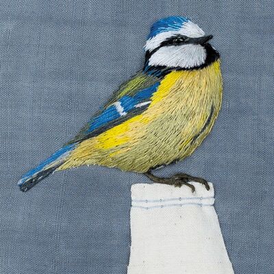 Blue tit 10cm mini card