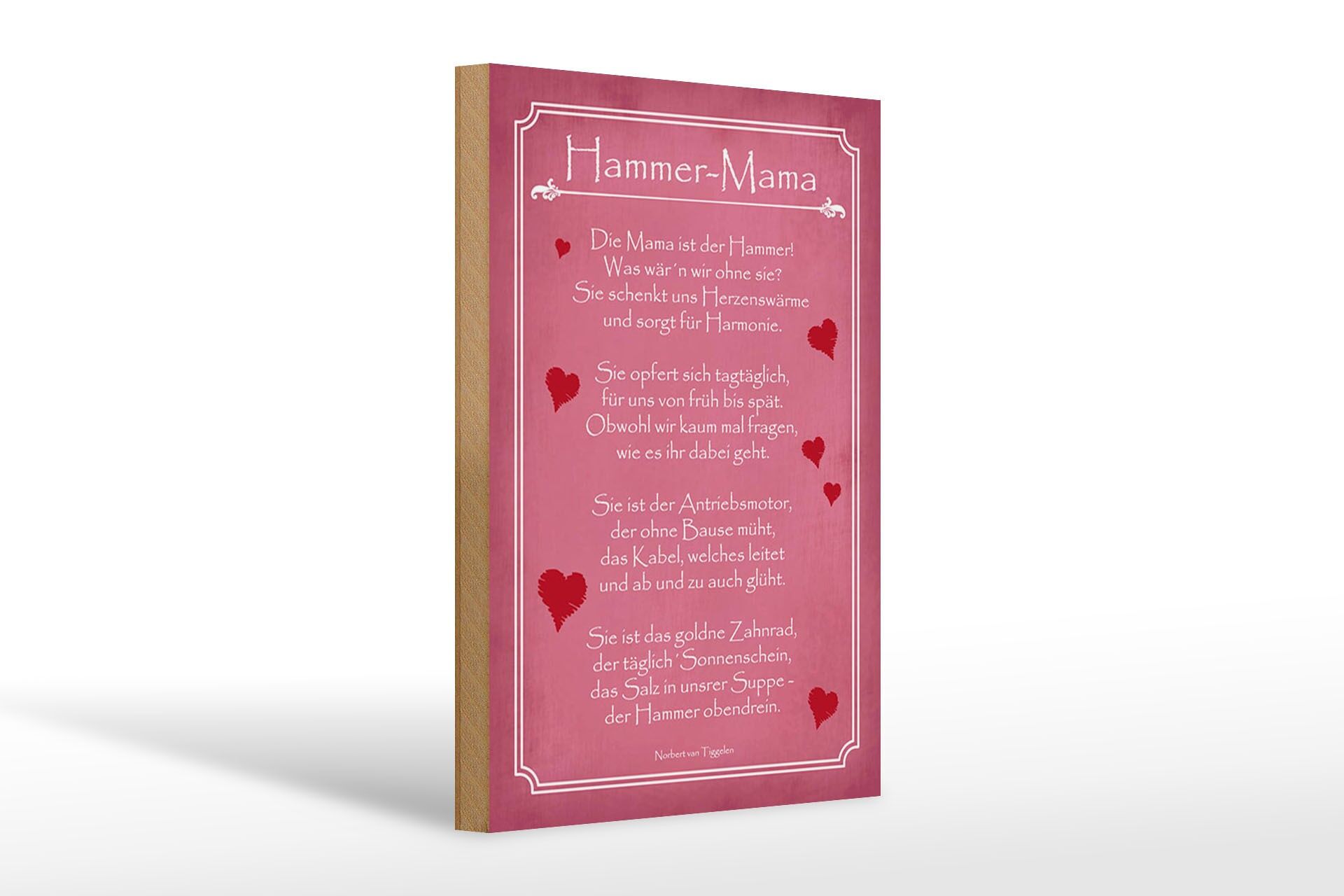 Holzschild Spruch 20x30 cm Hammer Mama Deko Schild