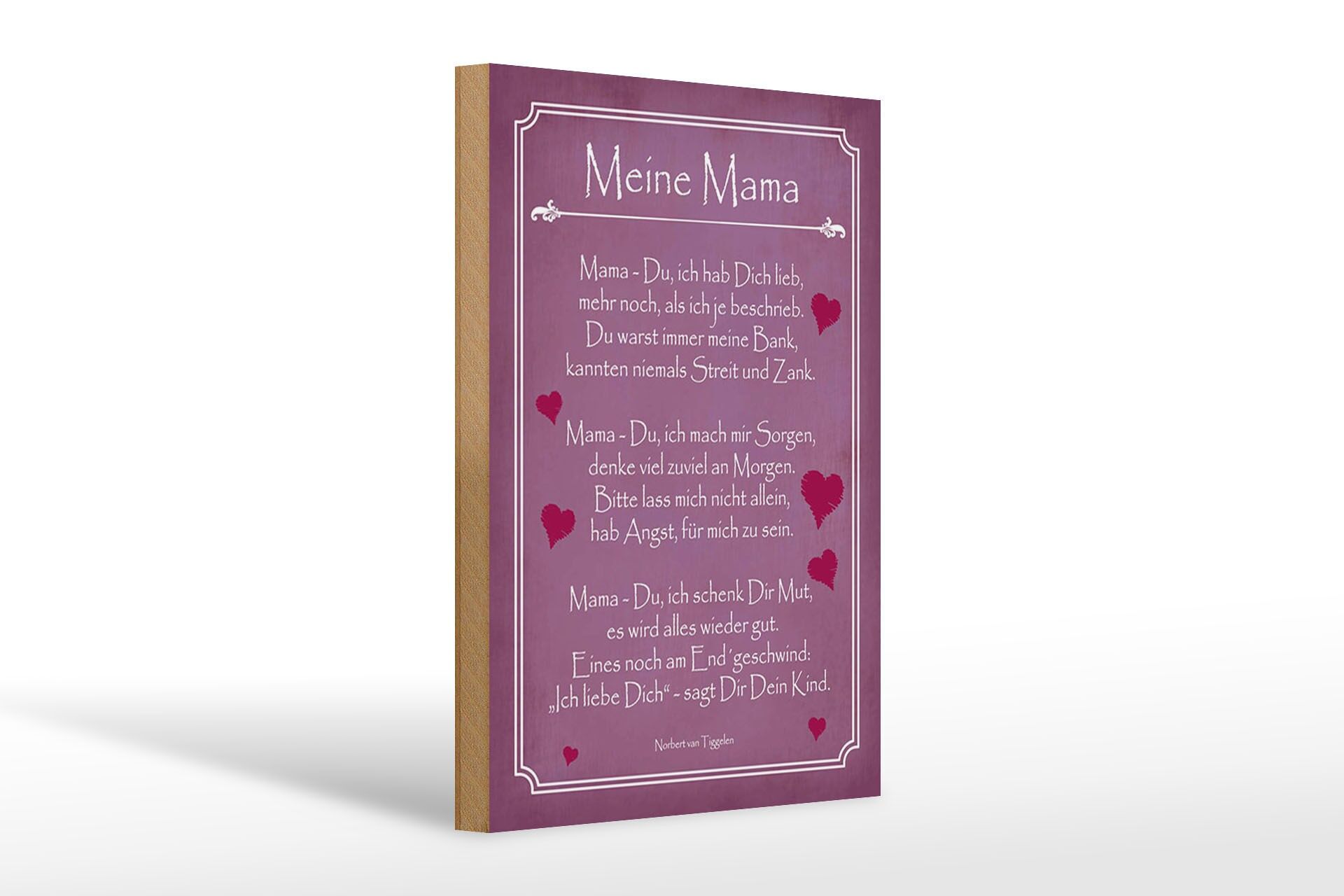 Holzschild Spruch 20x30 cm Meine Mama Deko Schild