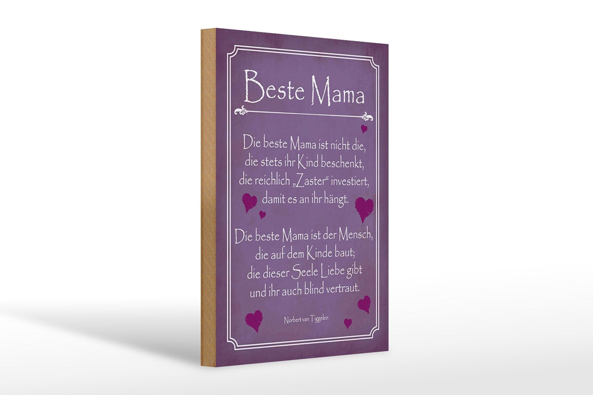 Holzschild Spruch 20x30 cm Beste Mama Deko Schild