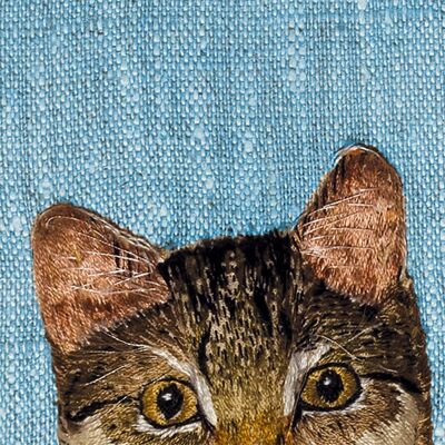 Mini card gatto curioso 10cm