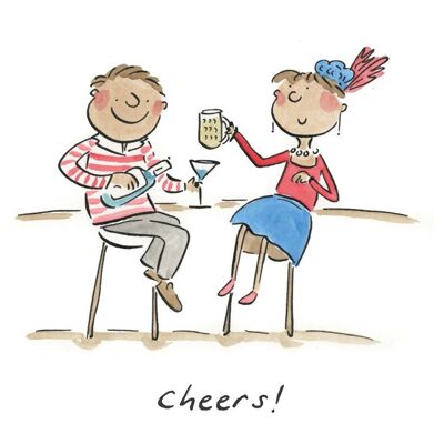 Cheers 10cm mini card