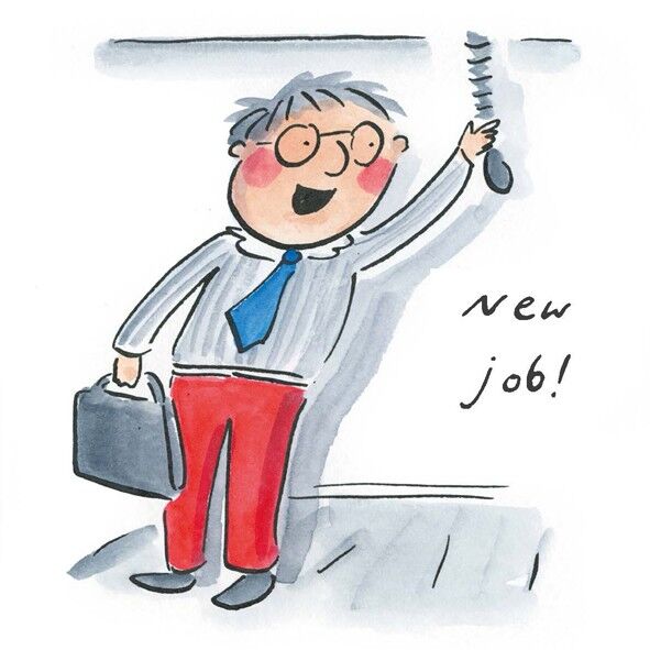 New job 10cm mini card