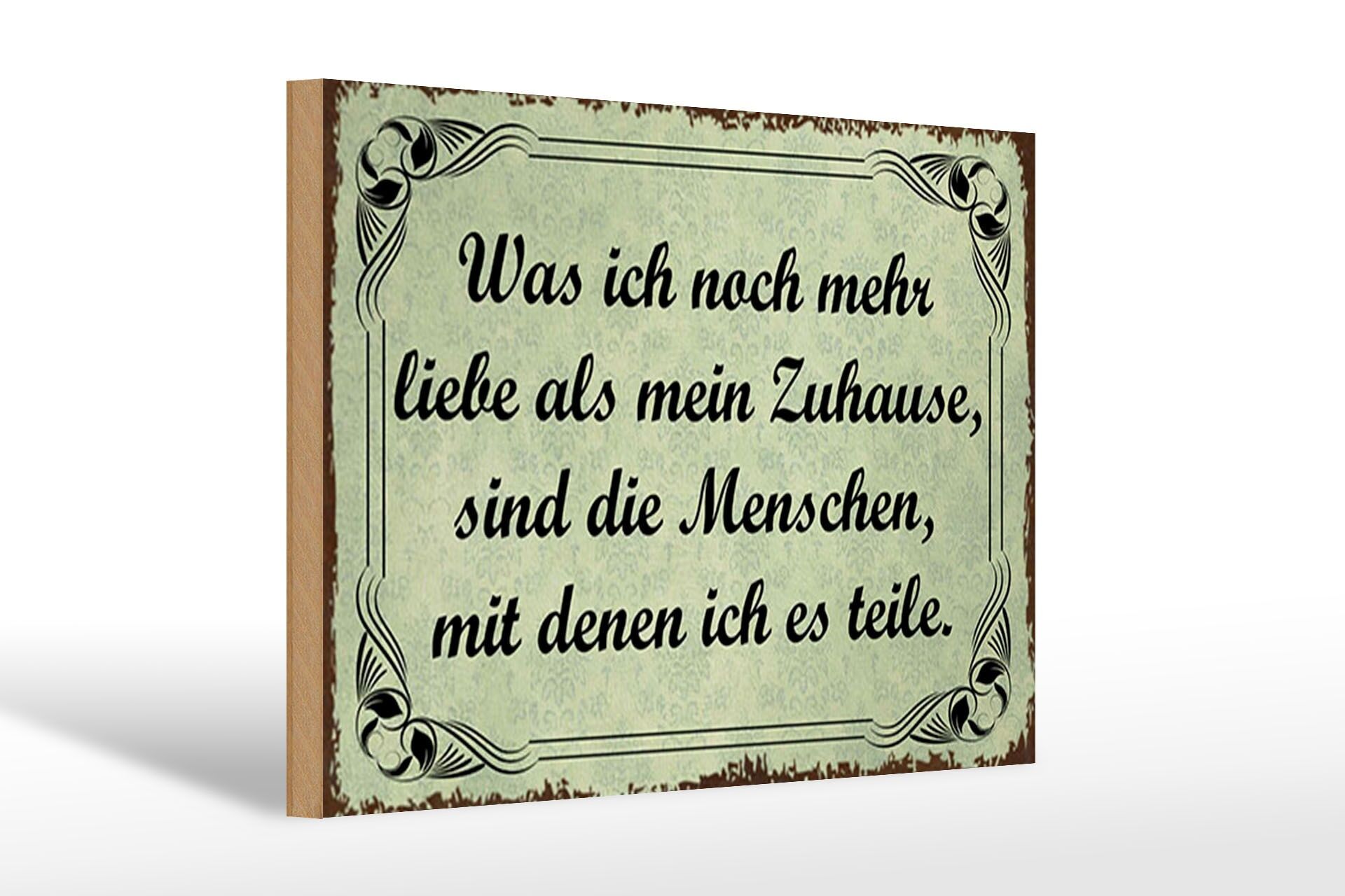 Cartel de madera con frase, 20x30 cm: “Estas son las personas con las que lo comparto”.