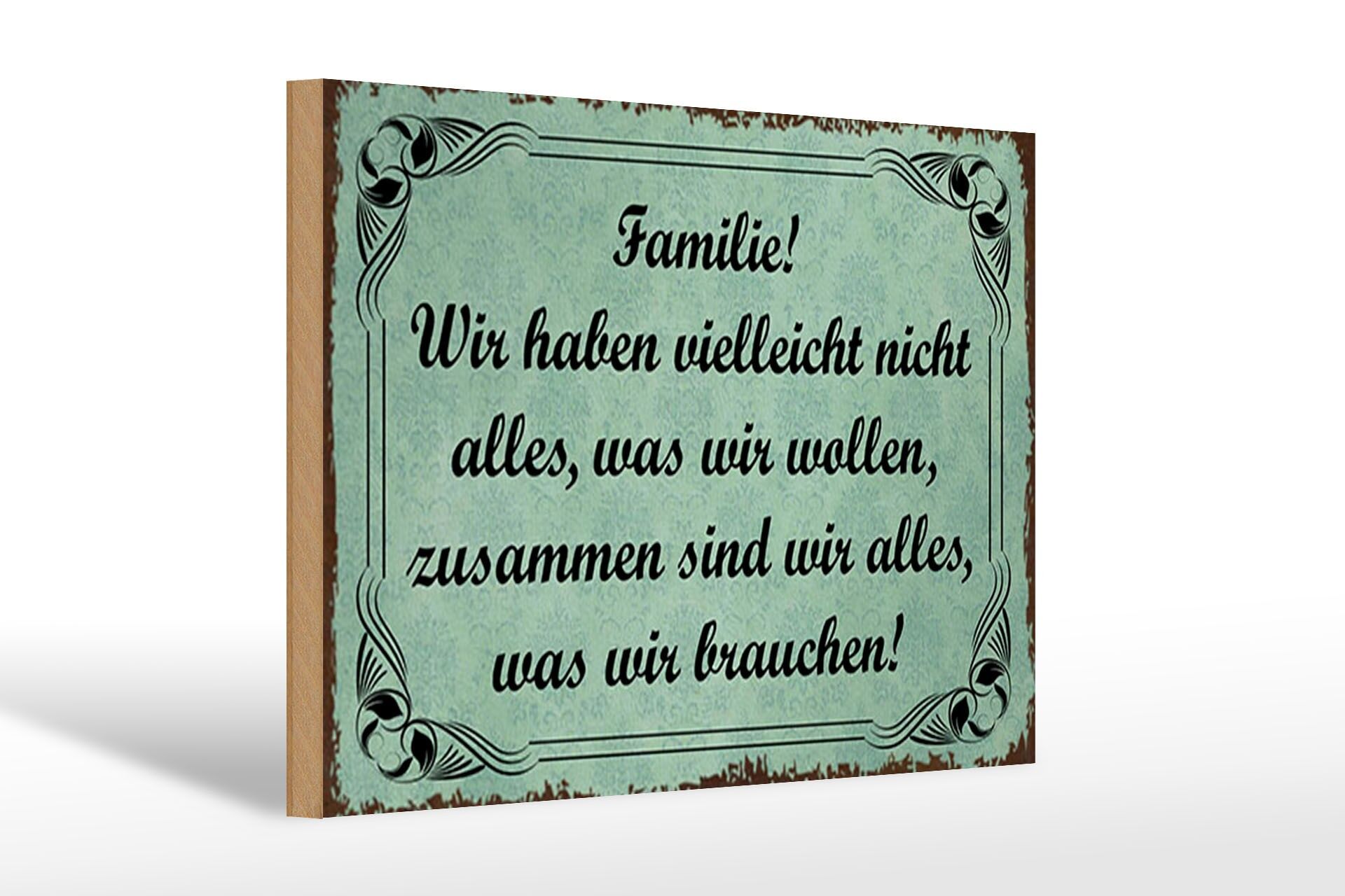 Letrero de madera con frase, 20x30 cm: juntos somos todo lo que necesitamos.