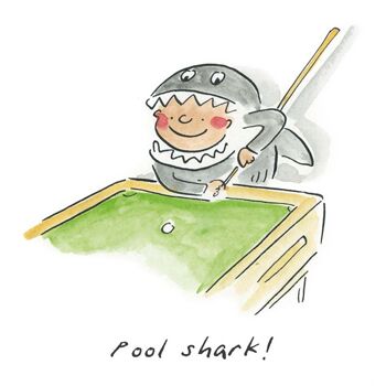Mini carte requin piscine 10cm