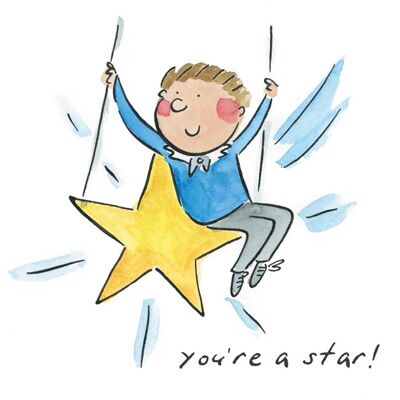 Youre a star 10cm mini card