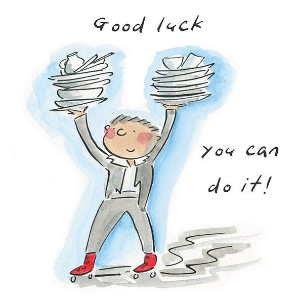 Minitarjeta de buena suerte de 10cm