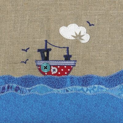 Fishing boat 10cm mini card