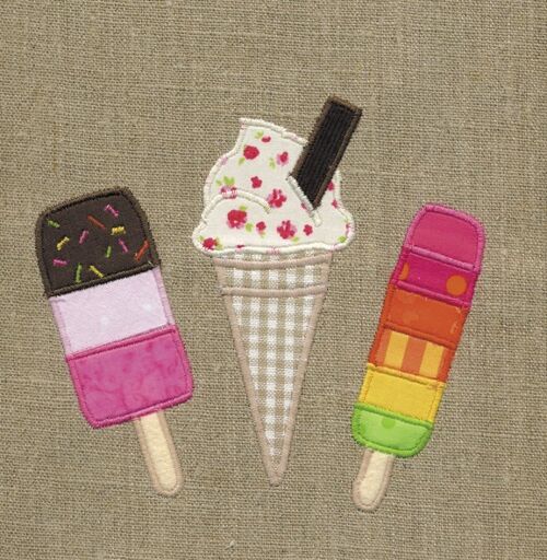 Ice creams 10cm mini card