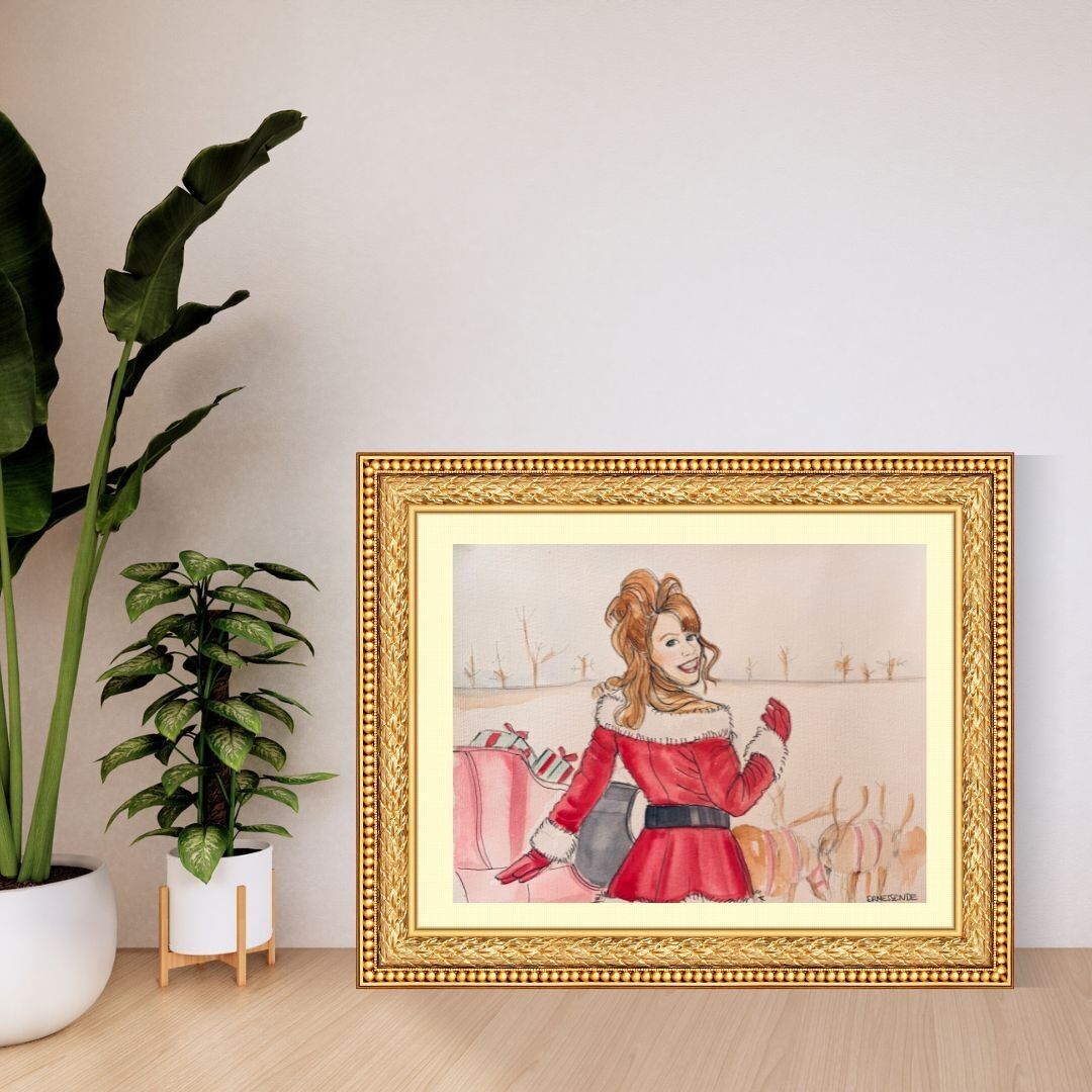 Print Format A4 / carte postale - Mariah (reproduction)