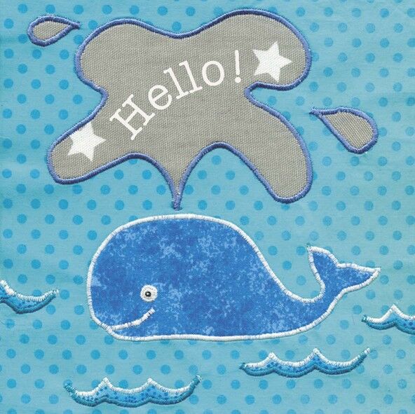 Mini card balena da 10 cm