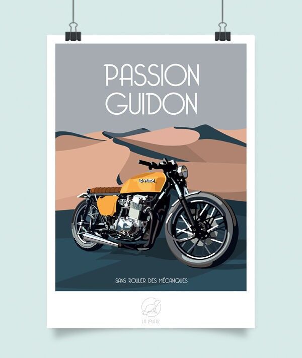 Póster Passion Guidon - Honda 750 Four
