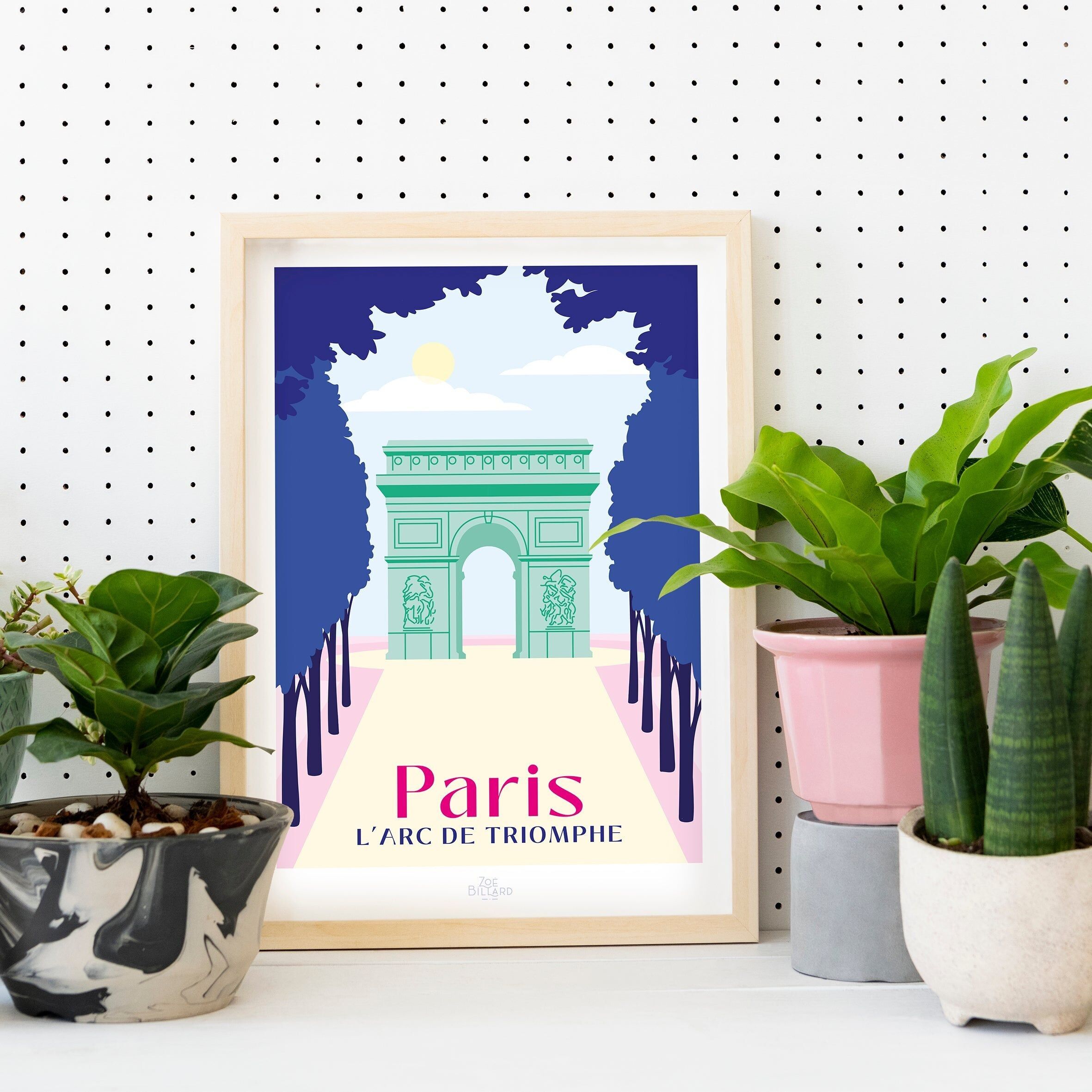 Paris poster - The Arc de Triomphe