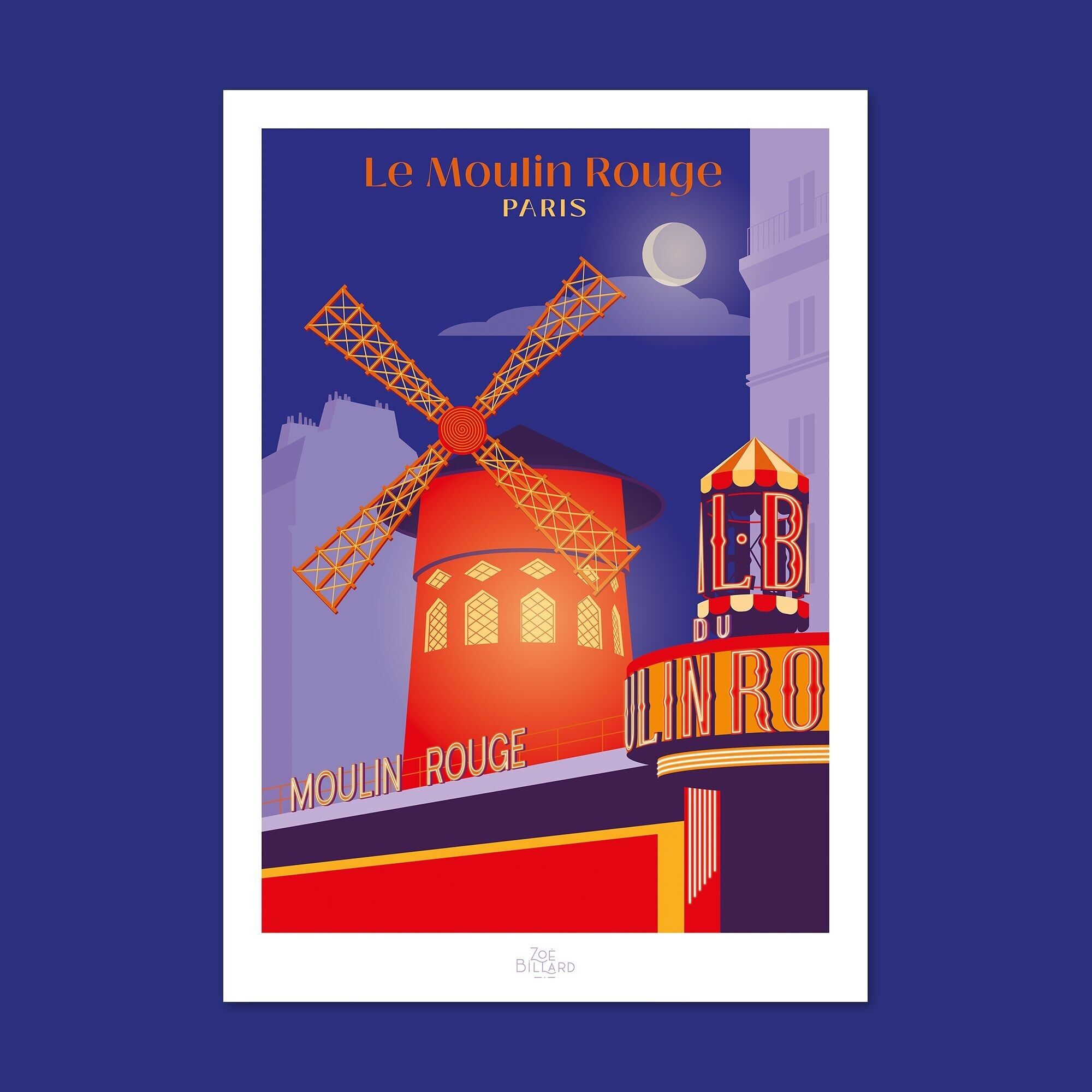 Cartel de Le Moulin Rouge - París