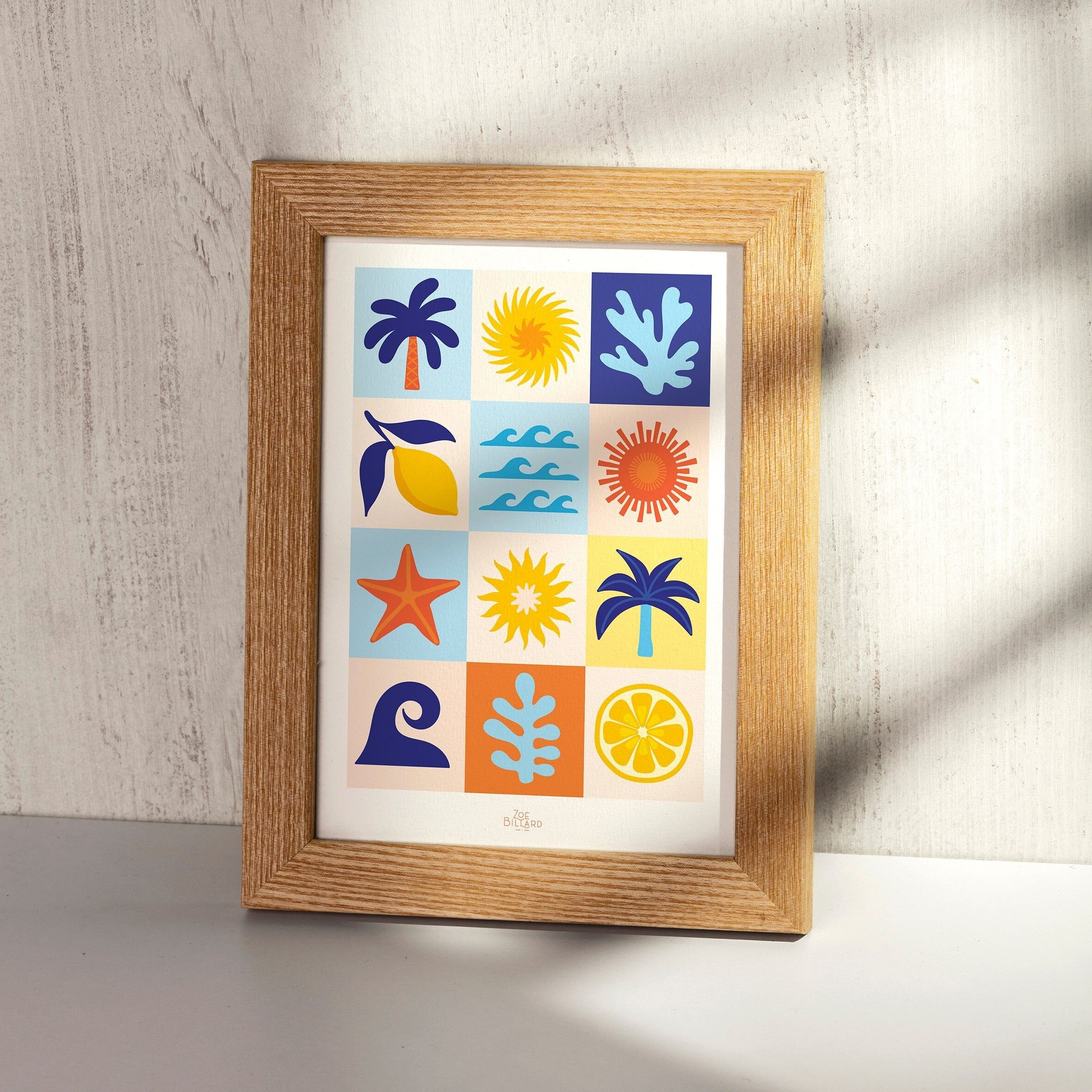 Checkered Summer Poster