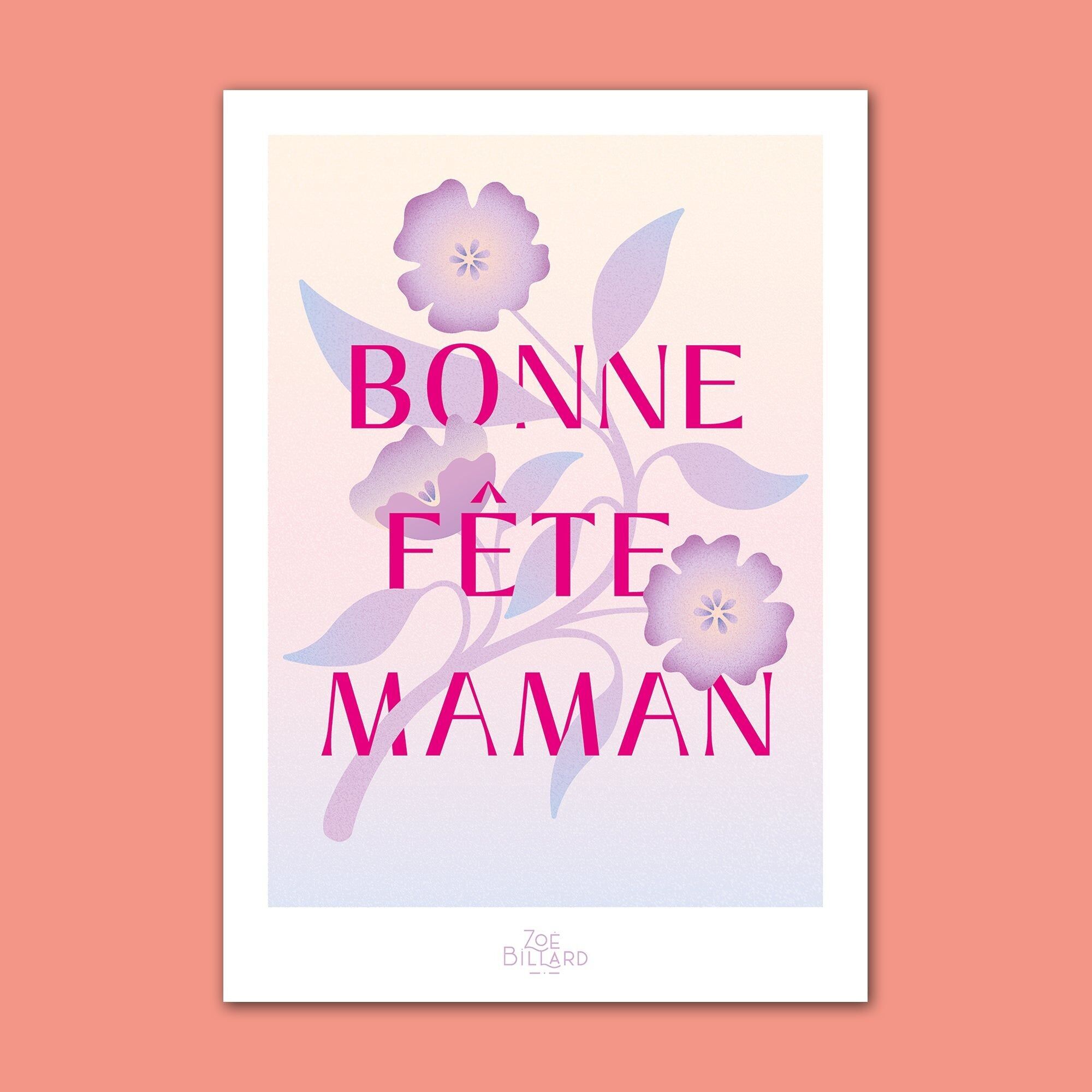 Tarjeta del Día de la Madre - Rosa