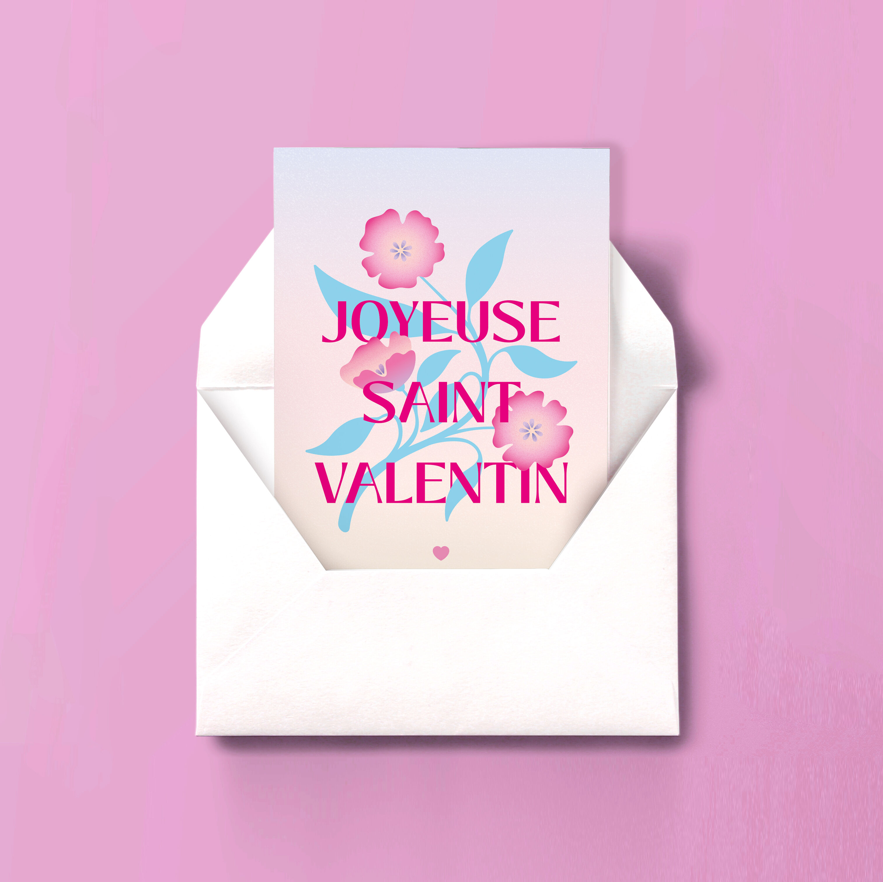 Happy Valentine's Day Card - Pink