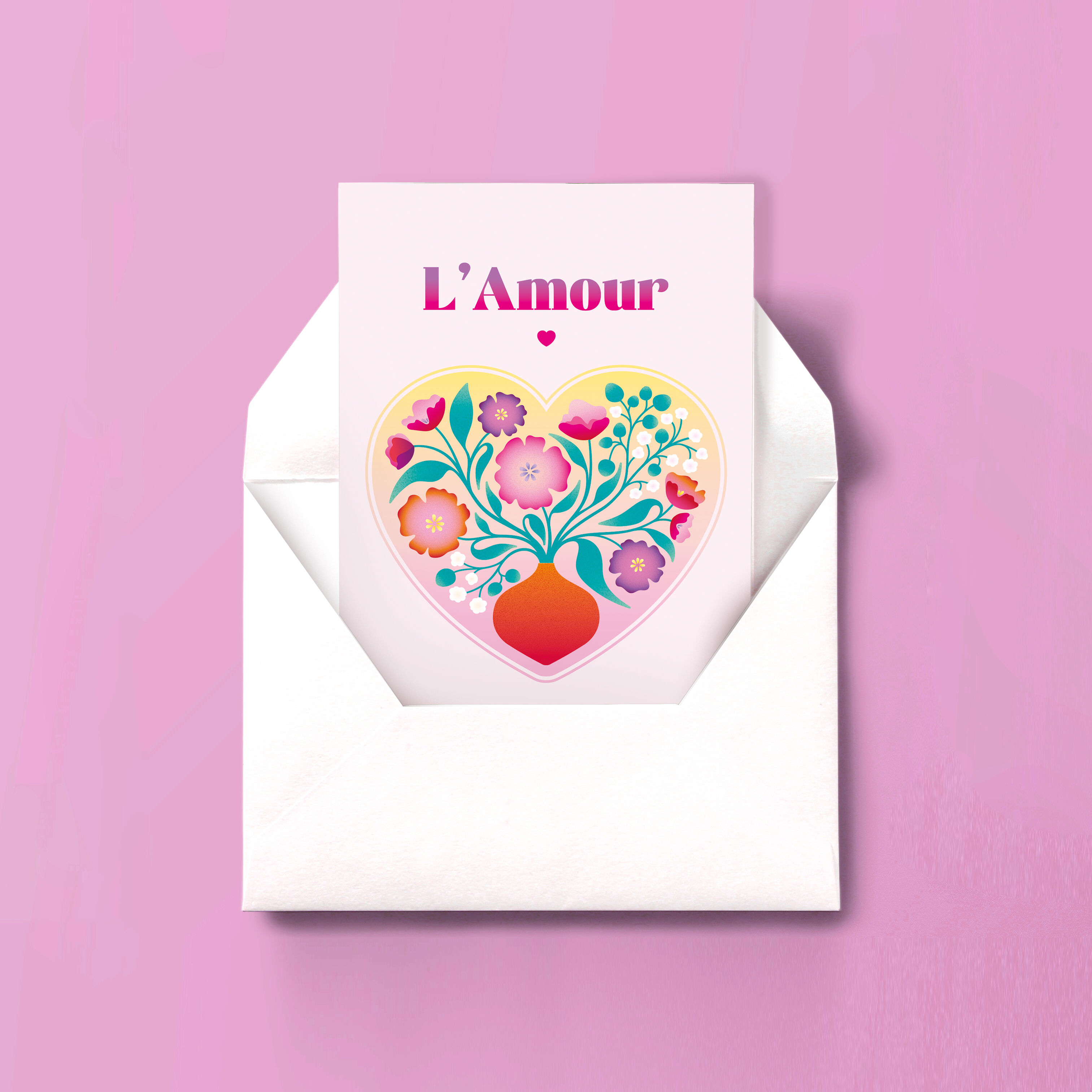 Love Card - Rose