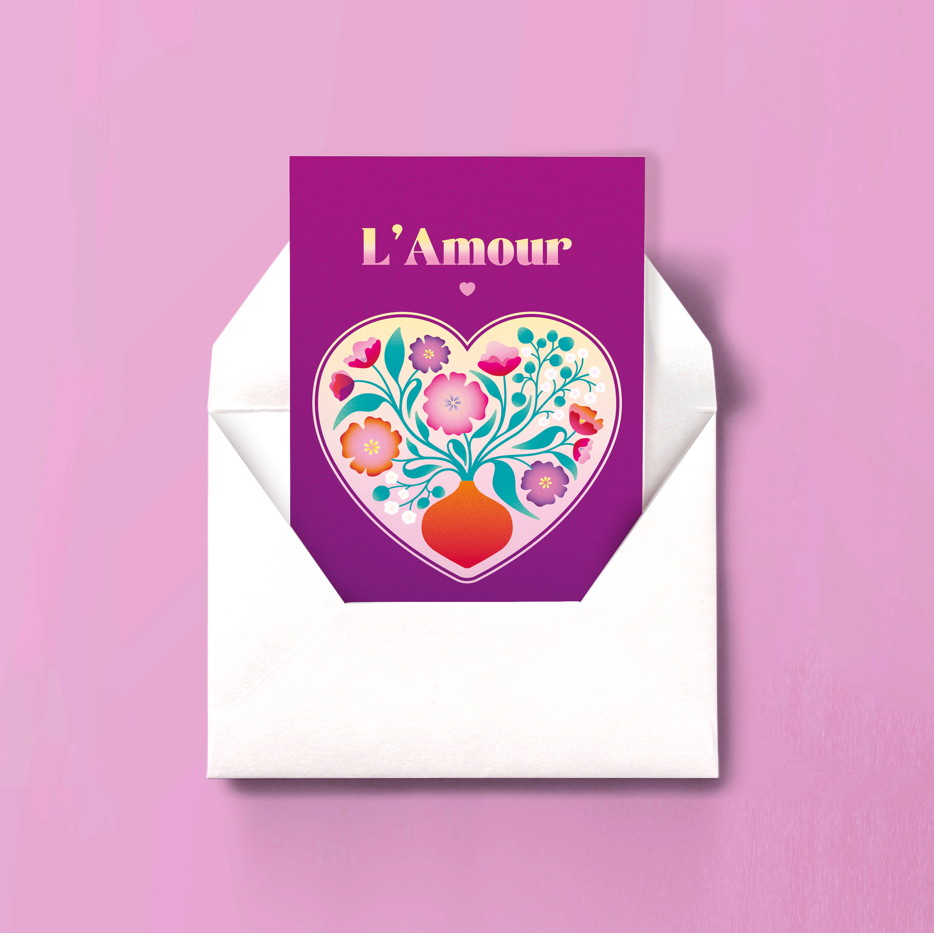 Love Card - Purple