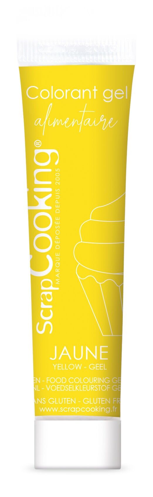 Colorante alimentario en gel amarillo 20 g