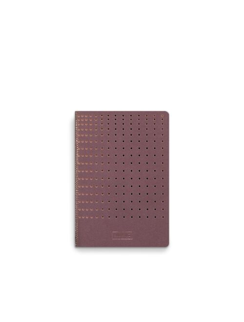 Notitieboekje A6 - Gridded Burgundy