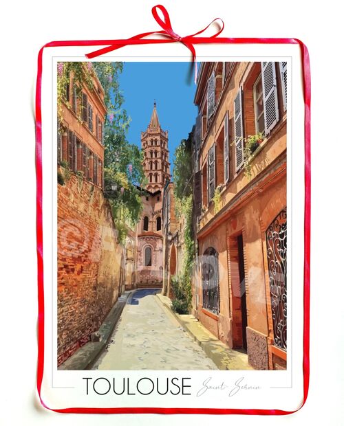 Affiche Toulouse 50x70 cm • Travel Poster