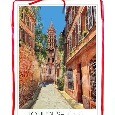 Affiche Toulouse 50x70 cm • Travel Poster