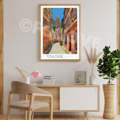 Toulouse poster 30x42 cm • Travel Poster