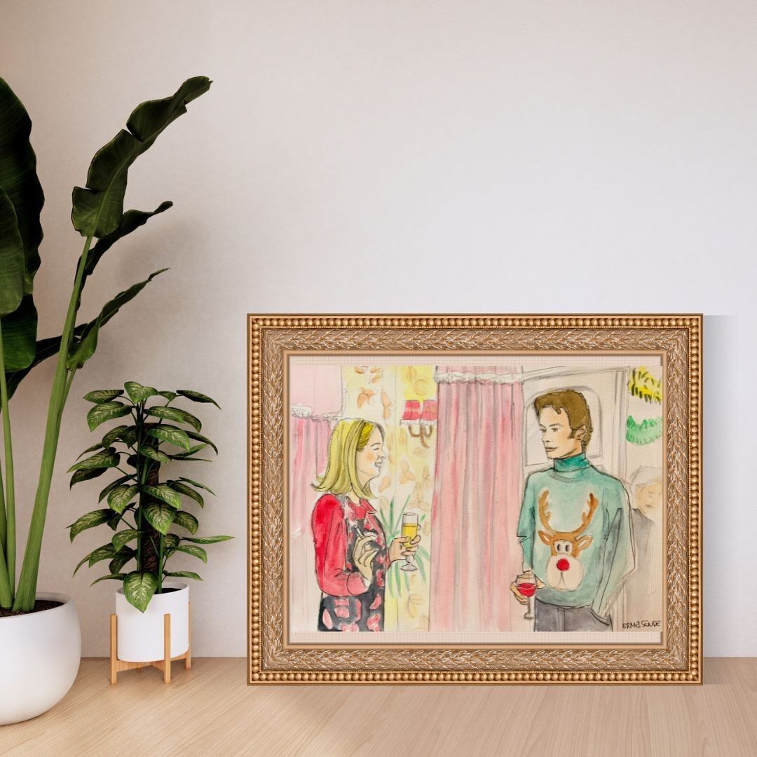 Print Format A4 - Bridget pull de noël (reproduction)