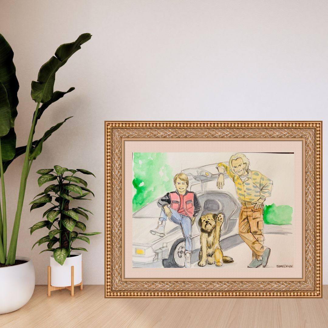 Print Format A4 - Retour vers le futur (reproduction)