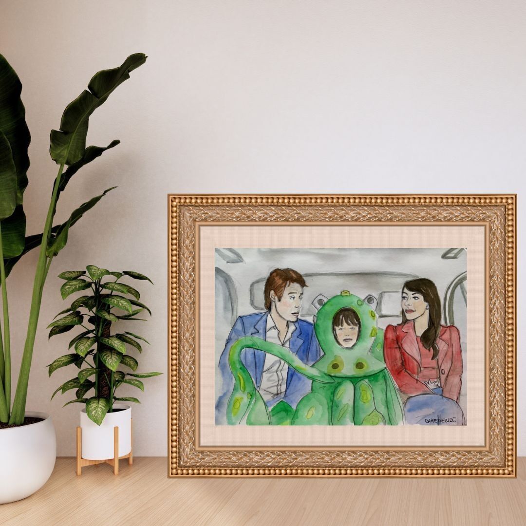 Print Format A4 - Love actually- la pieuvre (reproduction)