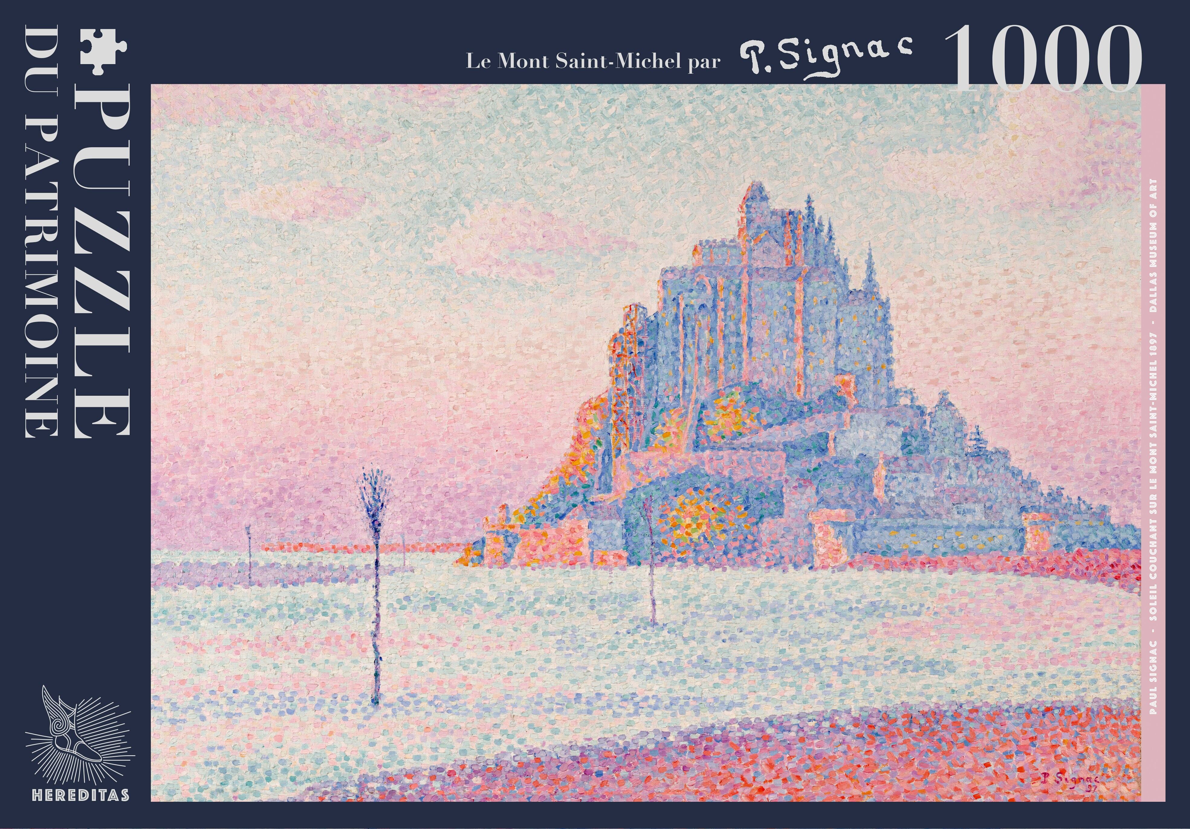 1000-piece puzzle - Mont Saint-Michel by Paul Signac