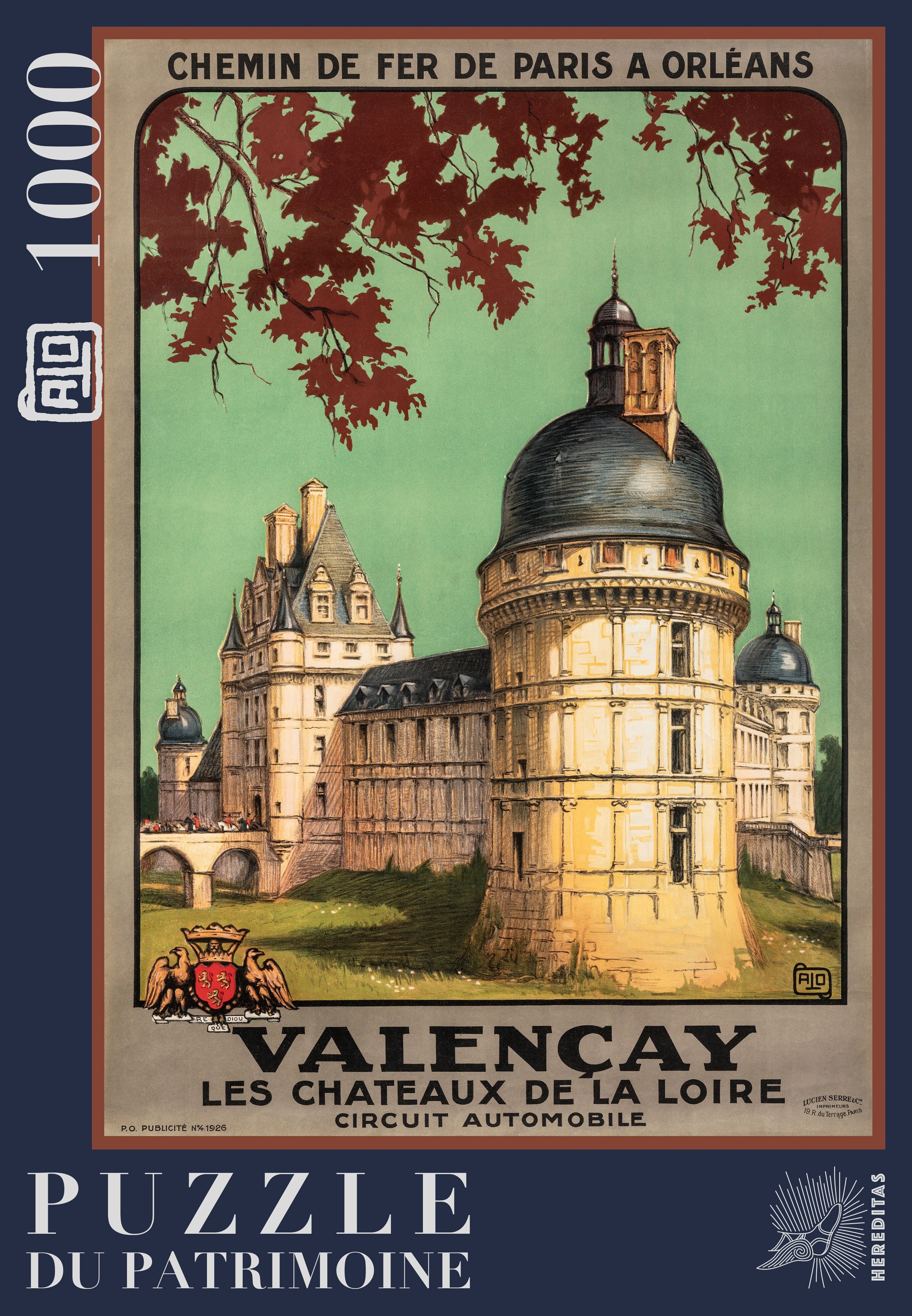 1000 piece puzzle - Château de Valençay by Alo
