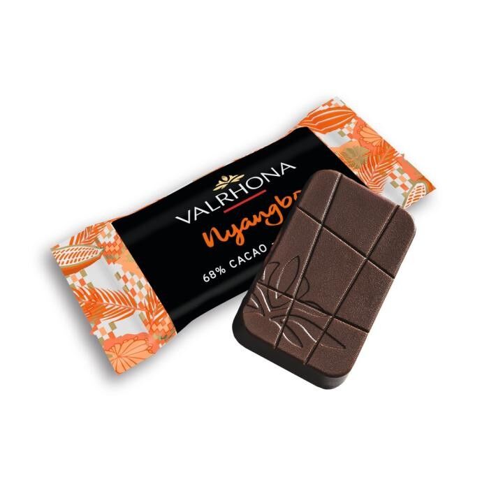 Valrhona Nyangbo 68% – Carrés Individuels – 1600 pièces – 5,28 kg