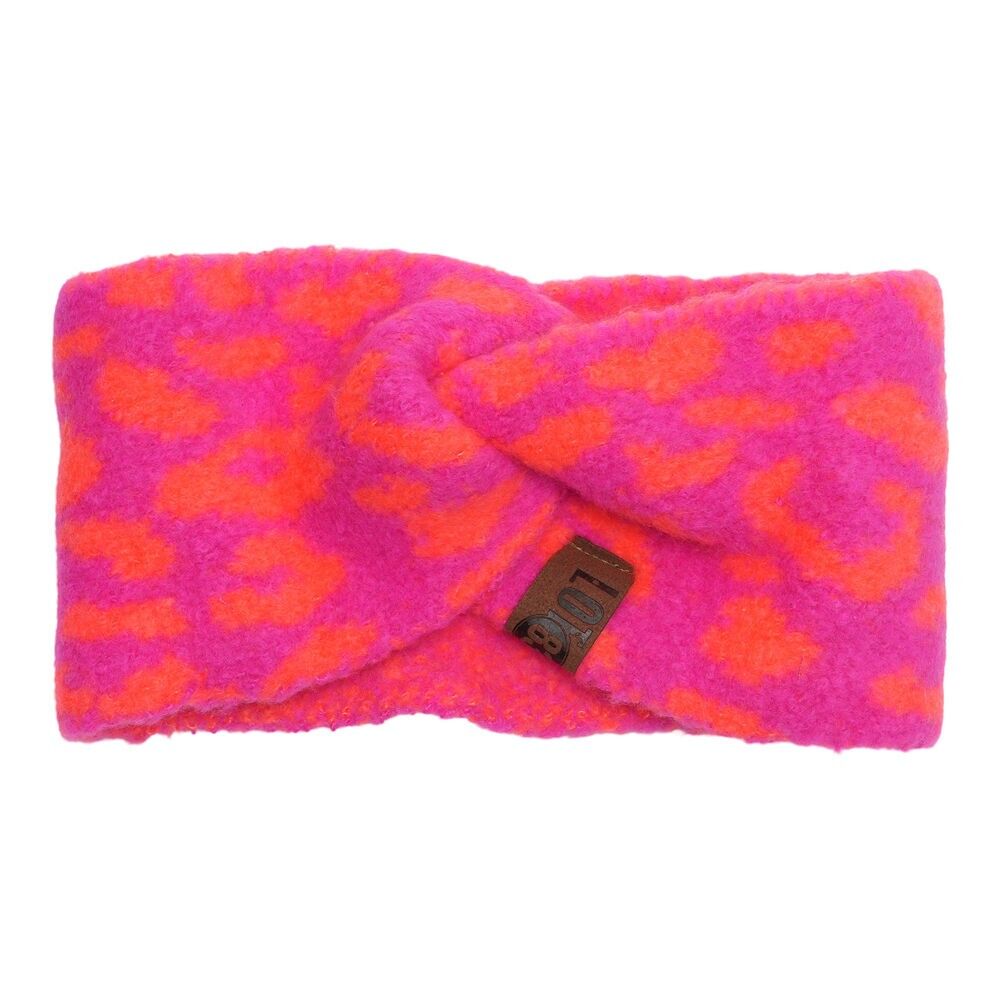 Fascia per capelli Pip Leopard Neonpink