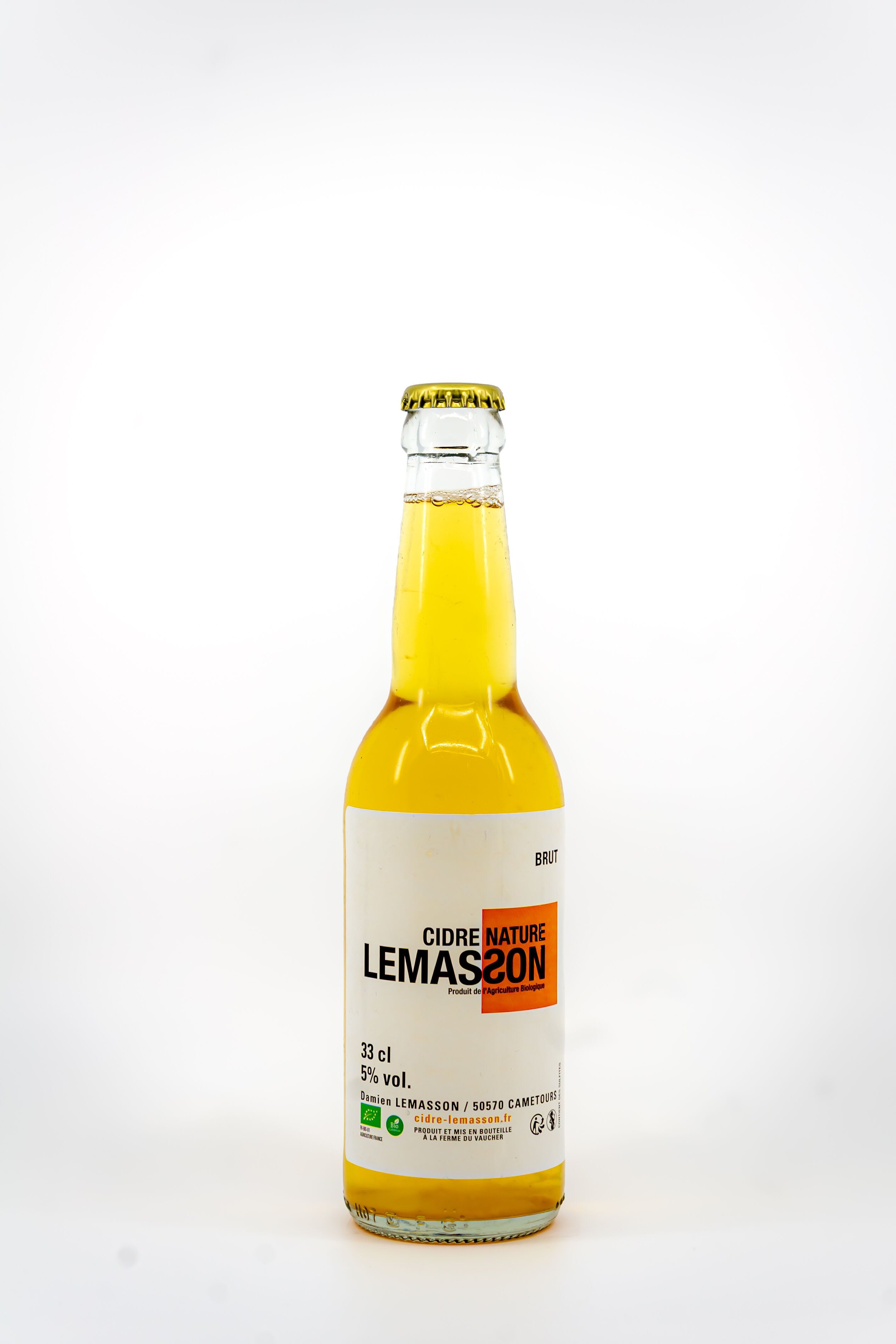LEMASSON Organic Cider, Dry, 33 cl