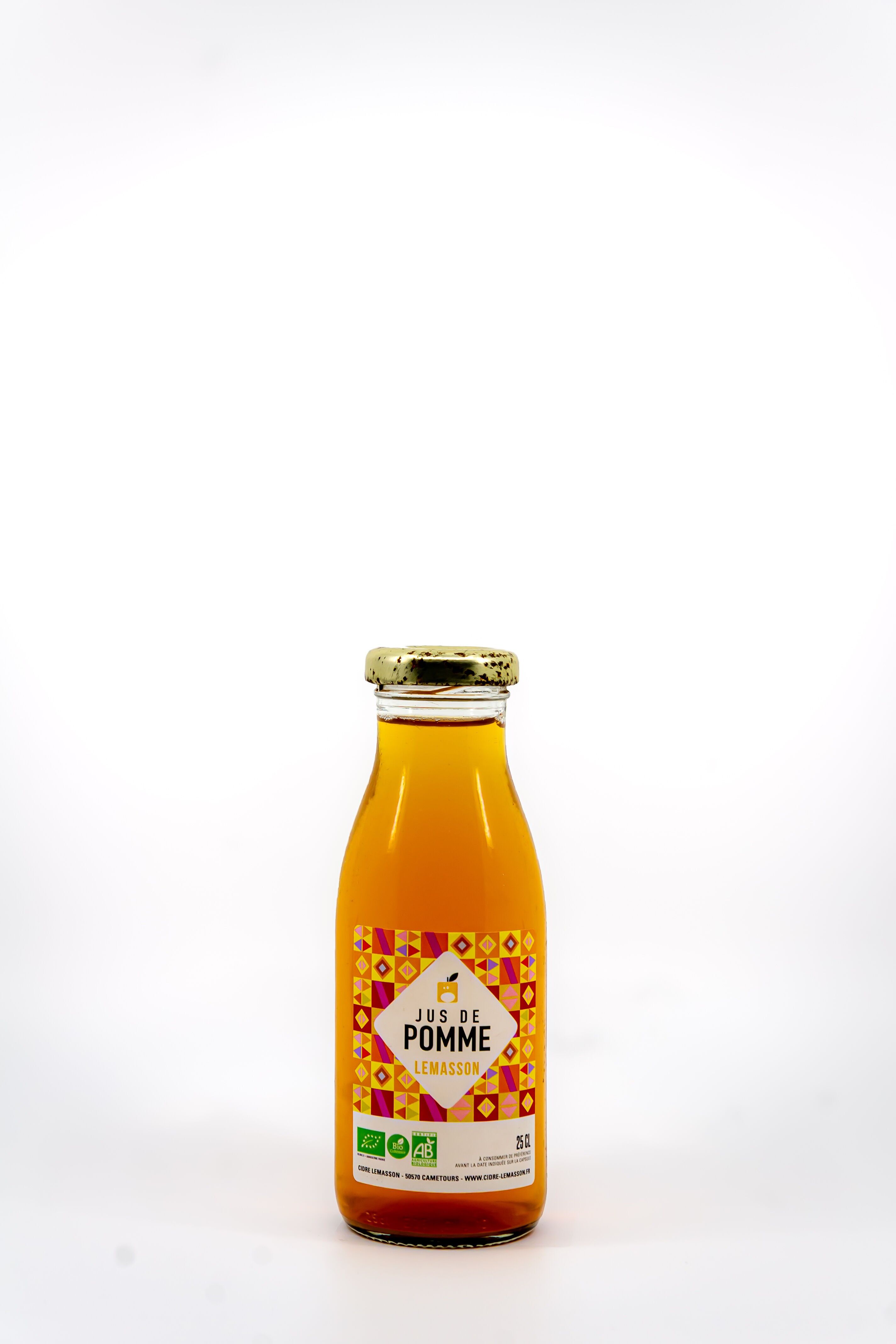 Organic unfiltered apple juice, 25 cl