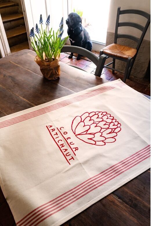 The XL Tea Towel - Artichoke Heart