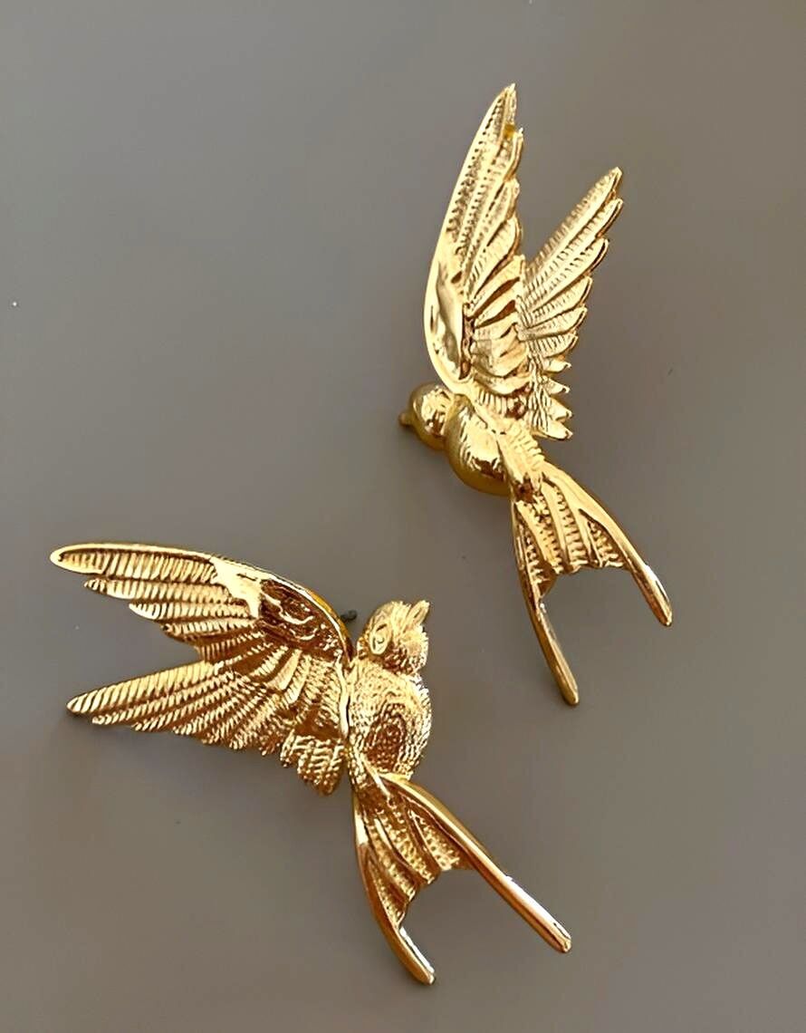 Orecchini a forma di rondine