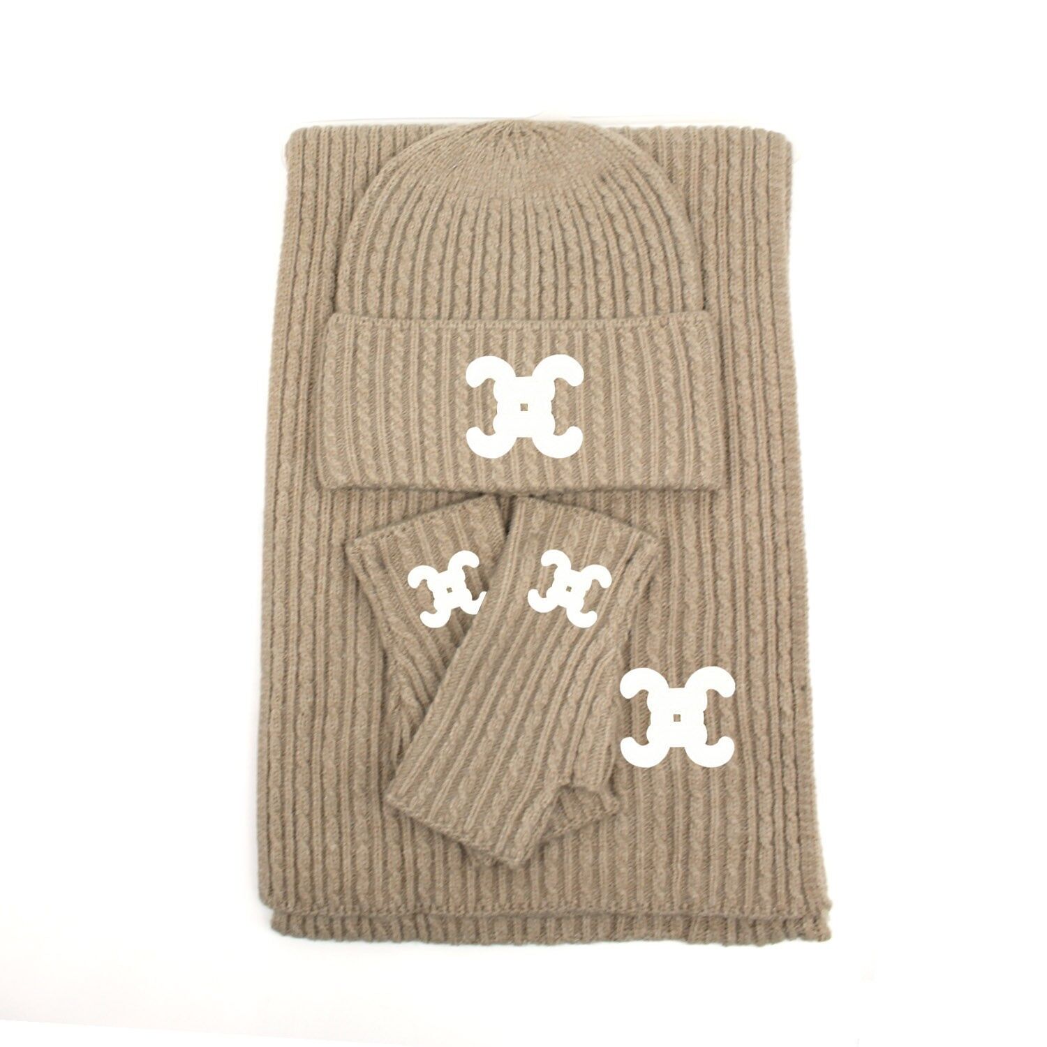 Ensemble Hiver Tricoté avec Logo CC