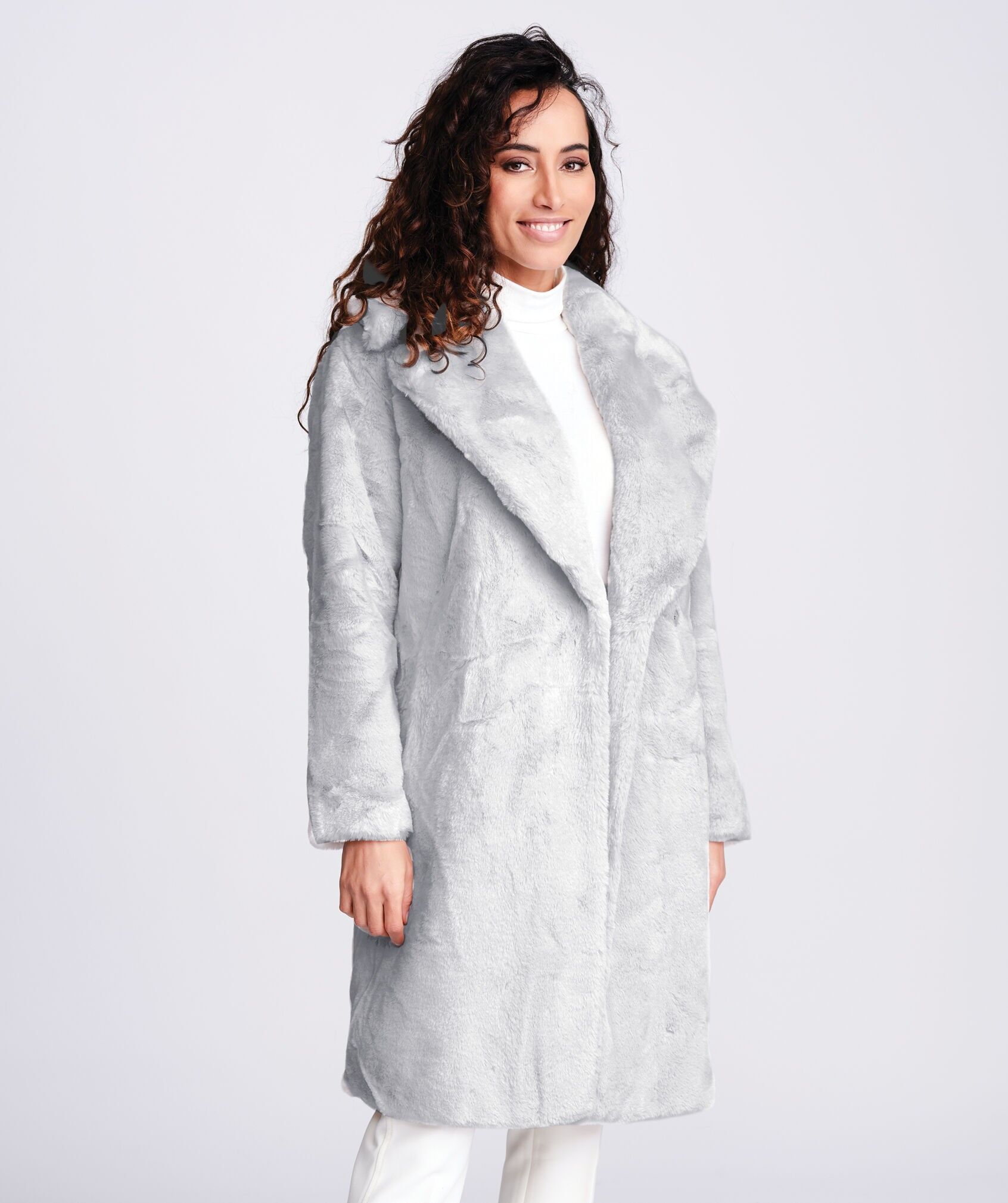 Hepburn Coat - Silver Grey